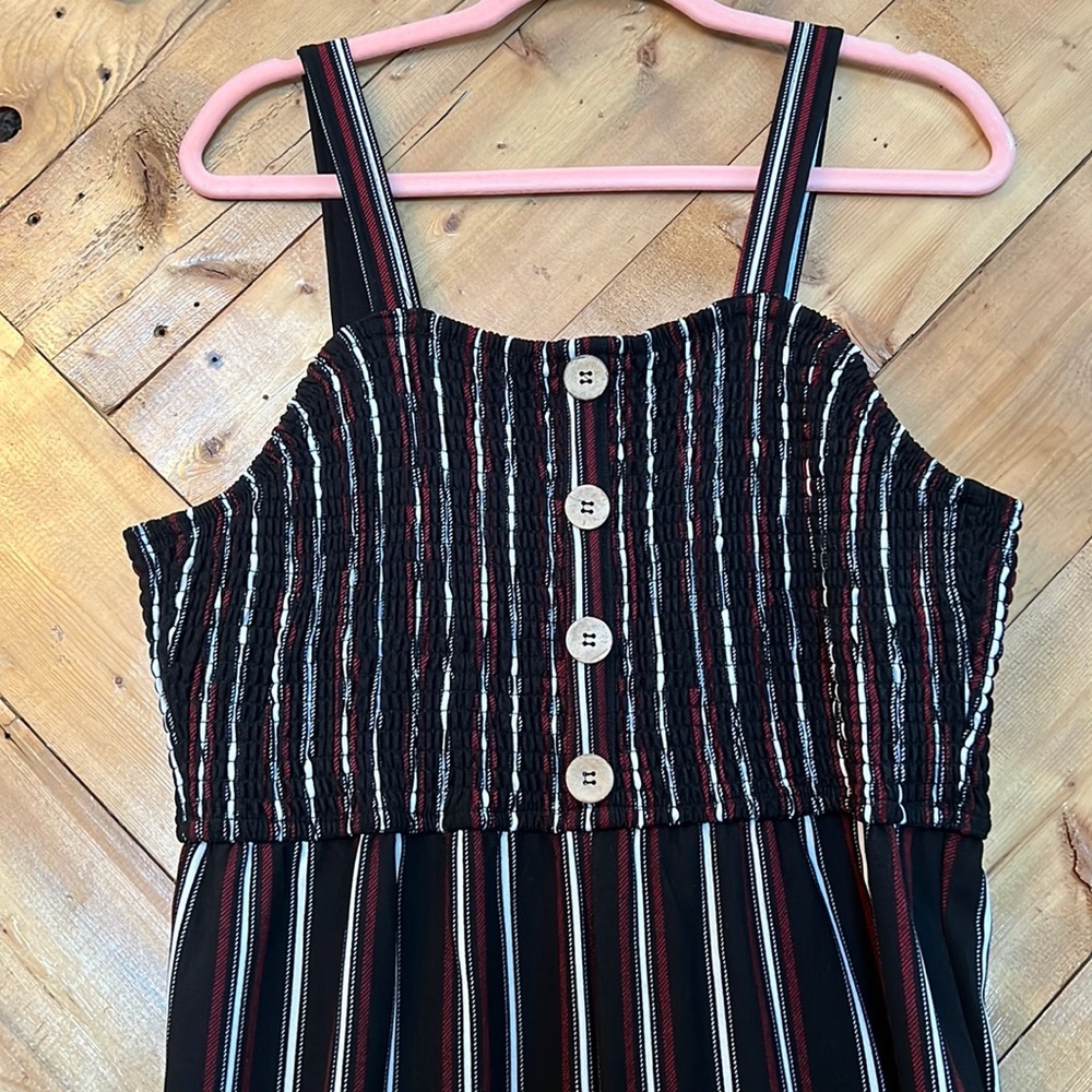 Cropped wide leg romper